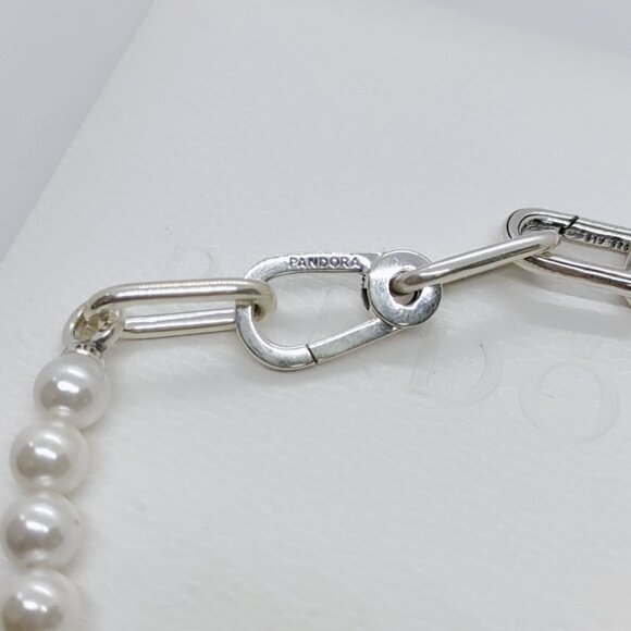 Pandora ME Treated Freshwater Cultured Pearl Bracelet S925 Sterling Silver - Picture 4 of 7